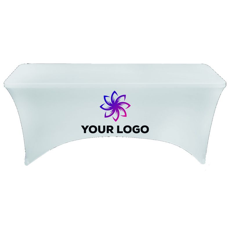 EVO Bierzelttisch Husse, weiß, mit Logoaufdruck